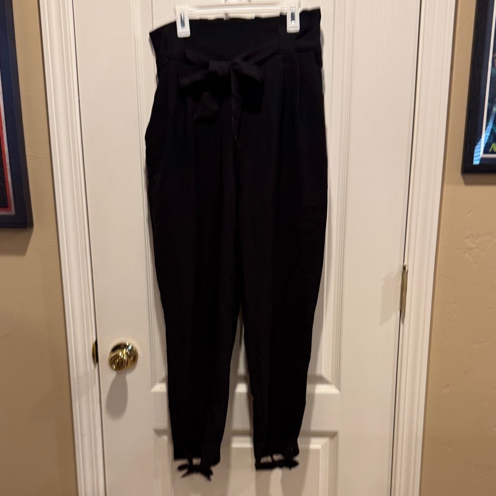 Elegant Black High-Waisted Pants